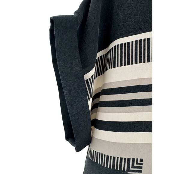 Size 10 CYNTHIA ROWLEY SILK SHIFT DRESS Spring Summer Classy Office Career Party - Picture 4 of 9